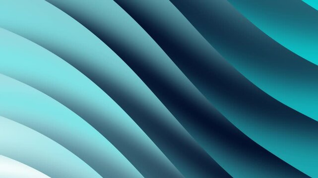 Abstract looping animation of blue and teal curved shapes. Perfect for motion backgrounds, video transitions, or modern graphic designs.