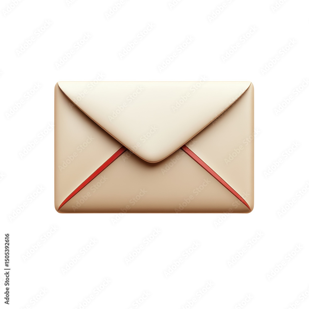 Aufkleber an inviting envelope a symbol of connection and anticipation waiting to on transparent background