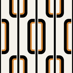 Seamless geometric chain pattern. Vector Illustration.