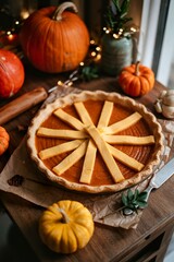 The Pumpkin pie making arrangement