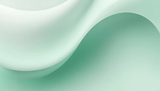Abstract flowing fabric in a light mint green hue with smooth, soft curves and gentle gradients.
