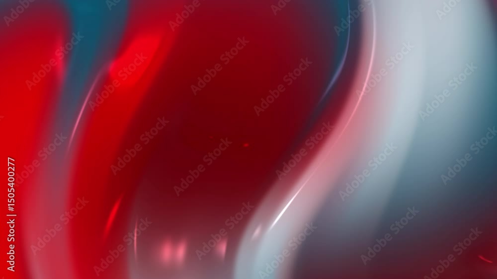 Aufkleber abstract animation with red and teal gradient swirls. smooth, glossy texture. bright highlights.