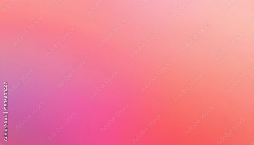 Poster abstract gradient background with a smooth transition from pink to coral, soft, and dreamy.