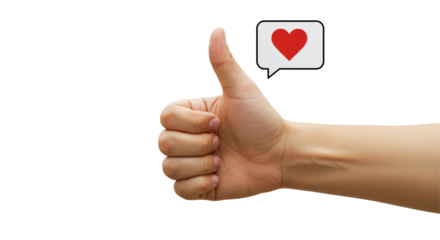 Isolated Thumbs Up Like Icon