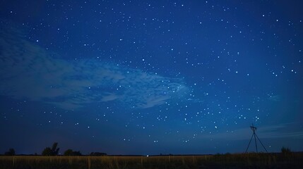 Enchanting Blue Starry Sky Background Posters: Mesmerizing Celestial Visions of Deep Space Blues, Twinkling Stars, Nebula Clouds, and Galactic Scapes for Science Fiction Movies, Astronomy Events