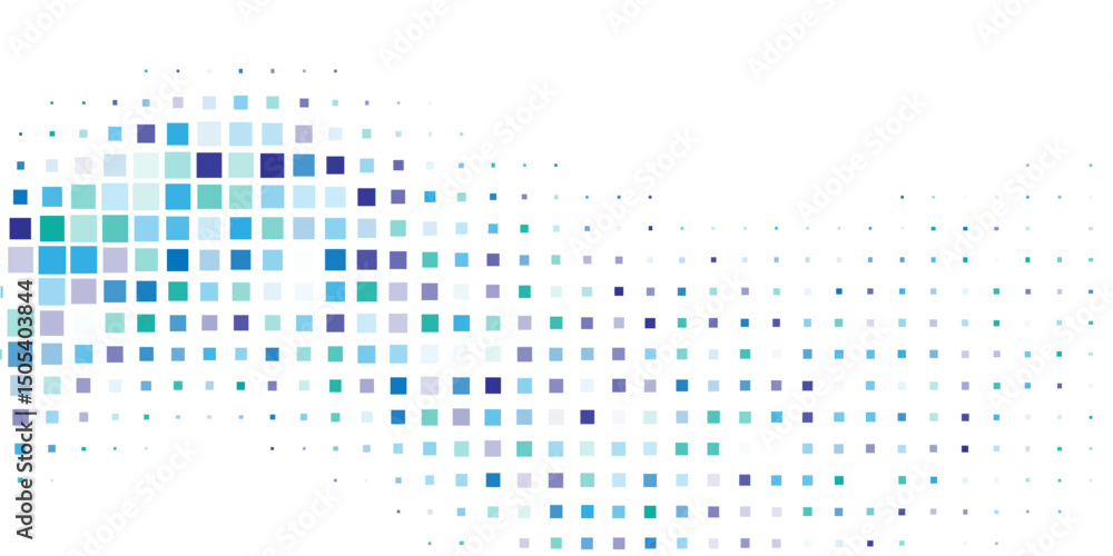 Poster blue vector modern geometrical background. abstract template. geometric pattern in square style with