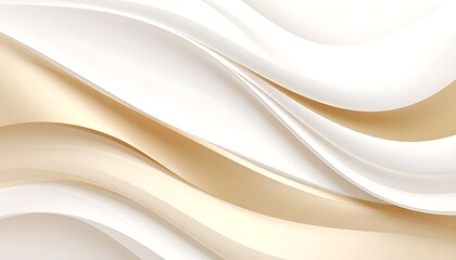 Beige and white wavy abstract.
