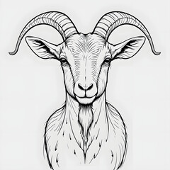 portrait of a goat