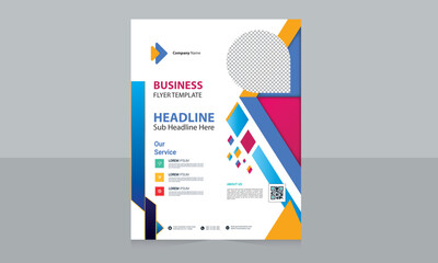 Digital business flyer design template