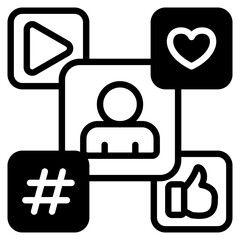 Social Proof outline mixed icon