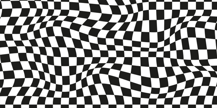Pattern abstract wave checkerboard background