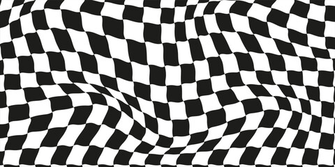 Pattern abstract wave checkerboard background