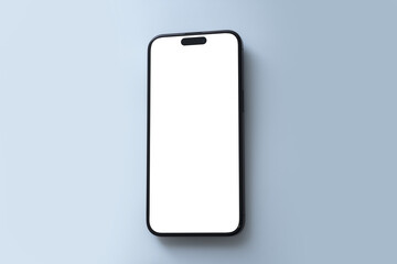 Smartphone template mockup isolated screen Transparent for user experience presentation