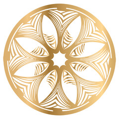 Abstract floral line pattern with vector design and illustration