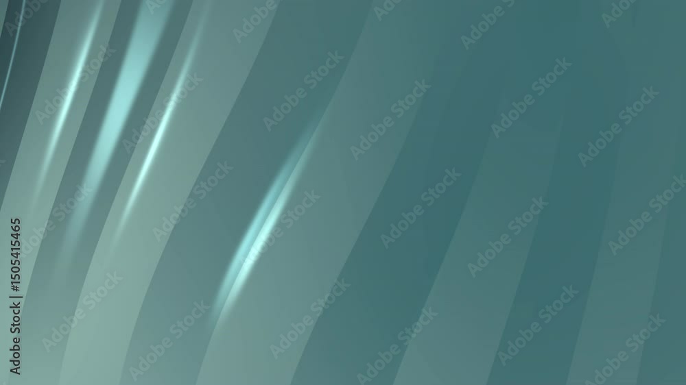 Aufkleber abstract animation of teal and green gradients with diagonal light streaks. smooth motion background