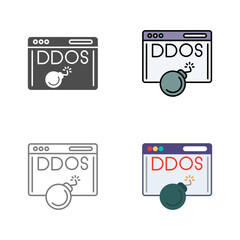 Ddos Attack Vector Icon