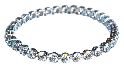 Sparkling Anklet on transparent background PNG.