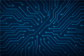 Abstract digital web network circuit line techno wallpaper design.