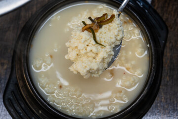 hot stew of soft tofu