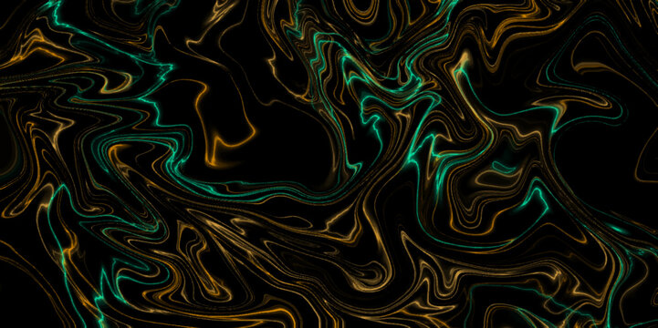 Abstract luxurious black and multi color  smooth wavy marble texture background. Multicolor Repeat Watercolor Vector Marble. Bright Seamless Aqua Graphic Texture.