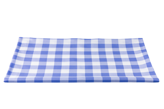 Placemat, Scotch pattern, blue-white on transparent background.