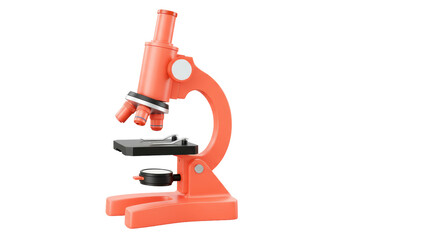 Isolated Orange Microscope