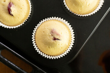 Raspberry Jam Muffins. Muffin. Dessert. Berry Jam. Food Concept