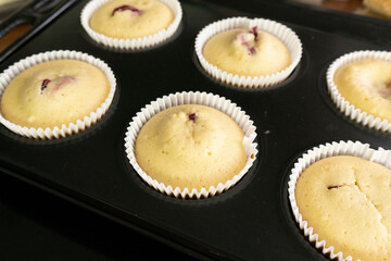 Raspberry Jam Muffins. Muffin. Dessert. Berry Jam. Food Concept