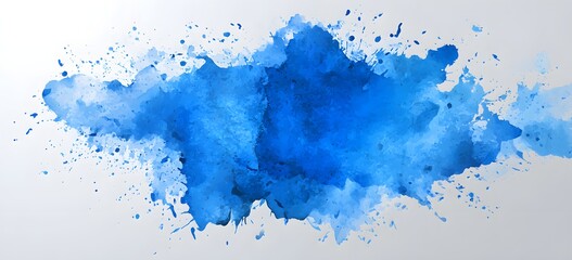 Fototapeta premium blue ink splashes