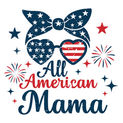 Happy 4th Of July Independence Day - 4th Of July T-shirt Design Vector, Usa Independence Day Design Sublimation, Patriotic Fourth Of July Illustration