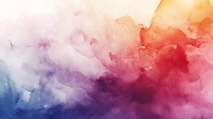 abstract watercolor background with clouds
