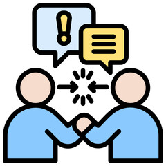 Obraz premium Conflict Resolution Icon