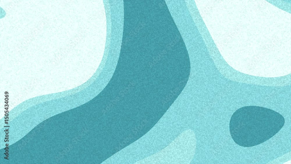 Aufkleber abstract teal and white background. smooth gradients of teal and white create a dynamic, organic pat