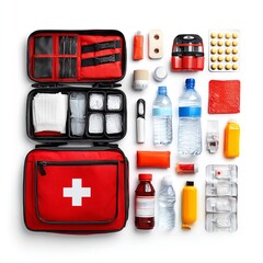 First aid kit essentials medical supplies emergency preparedness healthcare safety equipment