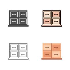 Cabinet Vector Icon