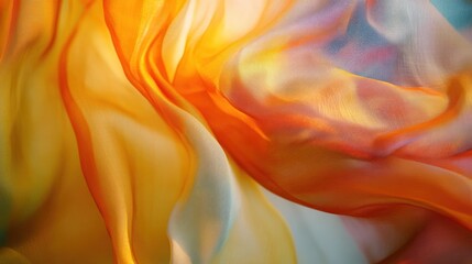 Obraz premium Flowing Fabric Hues