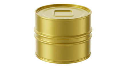 Isolated Gold Can