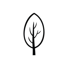 Minimalist tree,vector,illustration