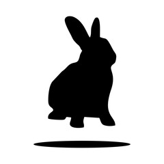 Shilouettes Rabbit Illustration