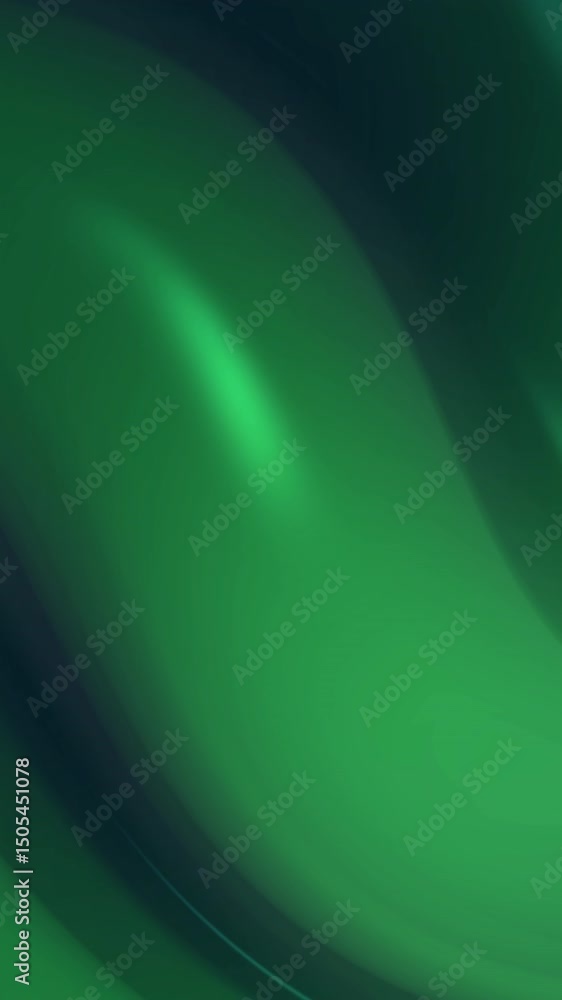 Poster abstract dark green gradient background with smooth, flowing curves and subtle lighting variations.