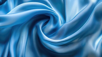 Synthetic silk fabric in motion, caught mid-air to showcase its lightweight texture and silky shine