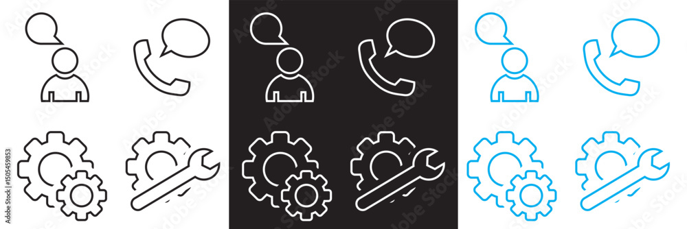 Poster customer service web icon. . help and support vector. support and service vector. vector for website
