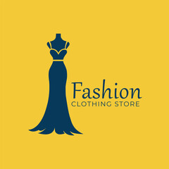 Beauty hand drawn clothing store logo boutique