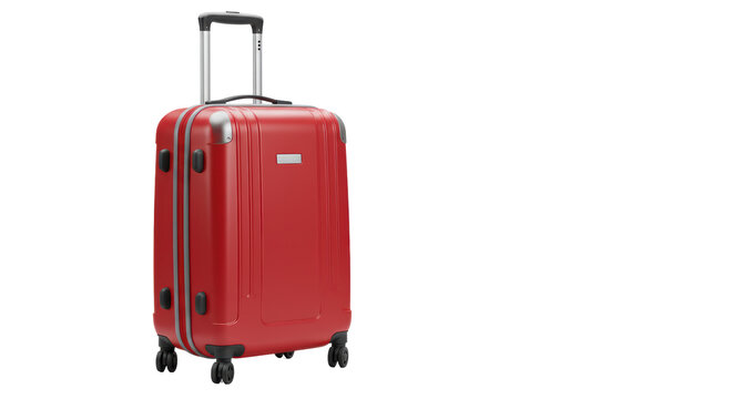 Isolated Red Suitcase