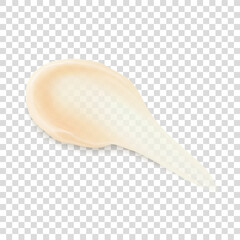 Beige creamy beauty cosmetic product isolated realistic vector illustration. Beauty, skincare, health, and cosmetic branding