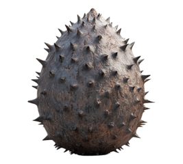 A large, round object with many spikes on it