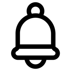 Bell icon with line and simple style
