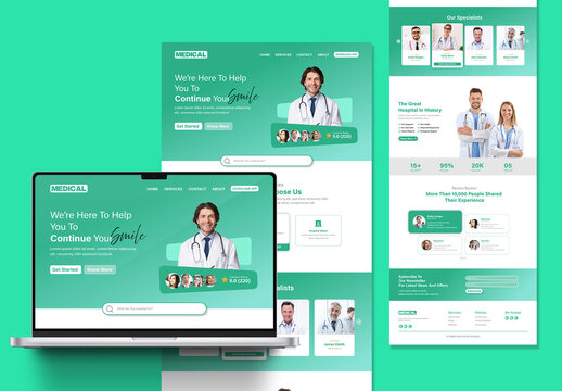Medical And Healthcare Landing Page Design