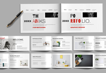 Professional Portfolio Template Layout