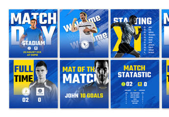 Sports Social Media Set Template